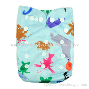 Reusable Cloth Diaper with Minimizing Chance of Leakage
